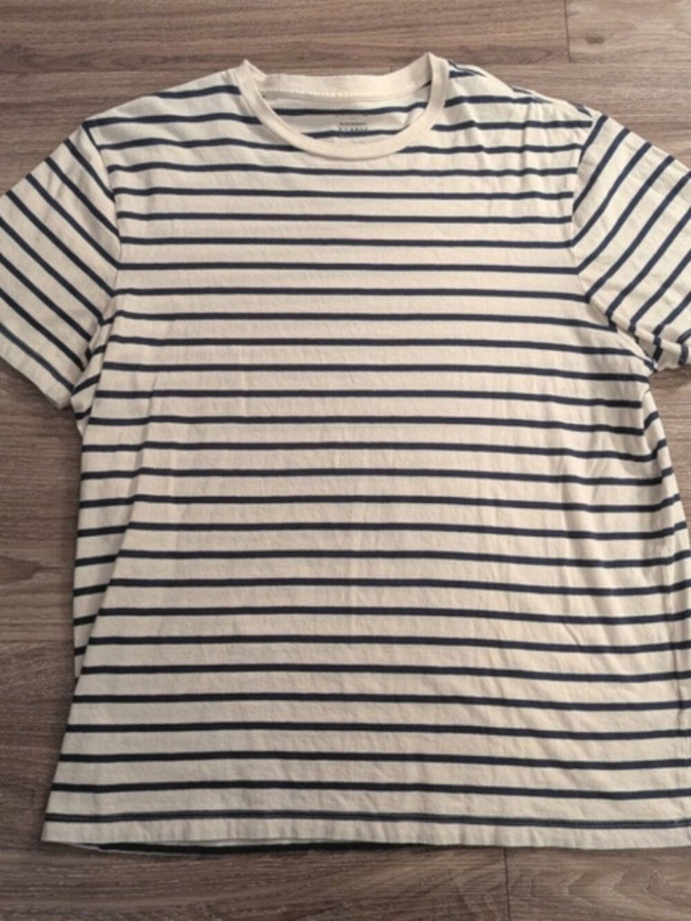 J.Crew slim washed  XL navy & cream t-shirt tee mens